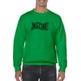 thumbnail image 1 of Insecure Slanted Slogan Sweatshirt Men -Image by Shutterstock, Male 5X-Large, 1 of 4