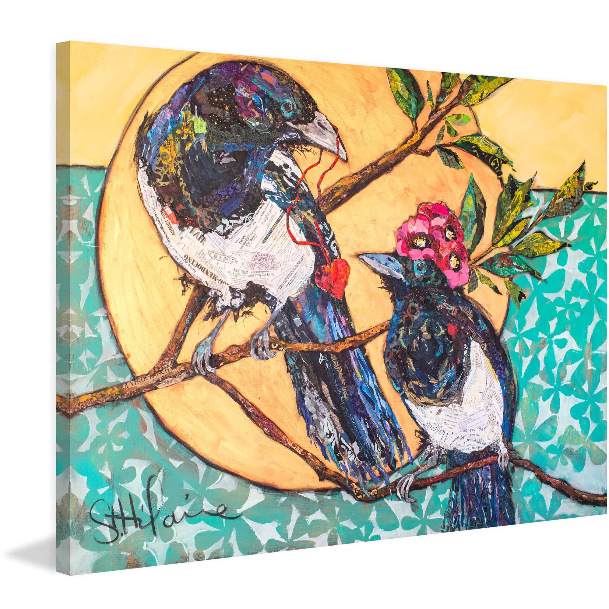 "Inseparable" Painting Print on Wrapped Canvas