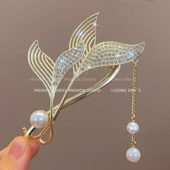 EKE Women’s Hair Clip Vintage Retro Back-Wear Elegant Hair Accessory with Fashion Texture