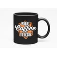 thumbnail image 1 of Insert Coffee. Funny, Co, Black 11oz Ceramic Mug, 1 of 5