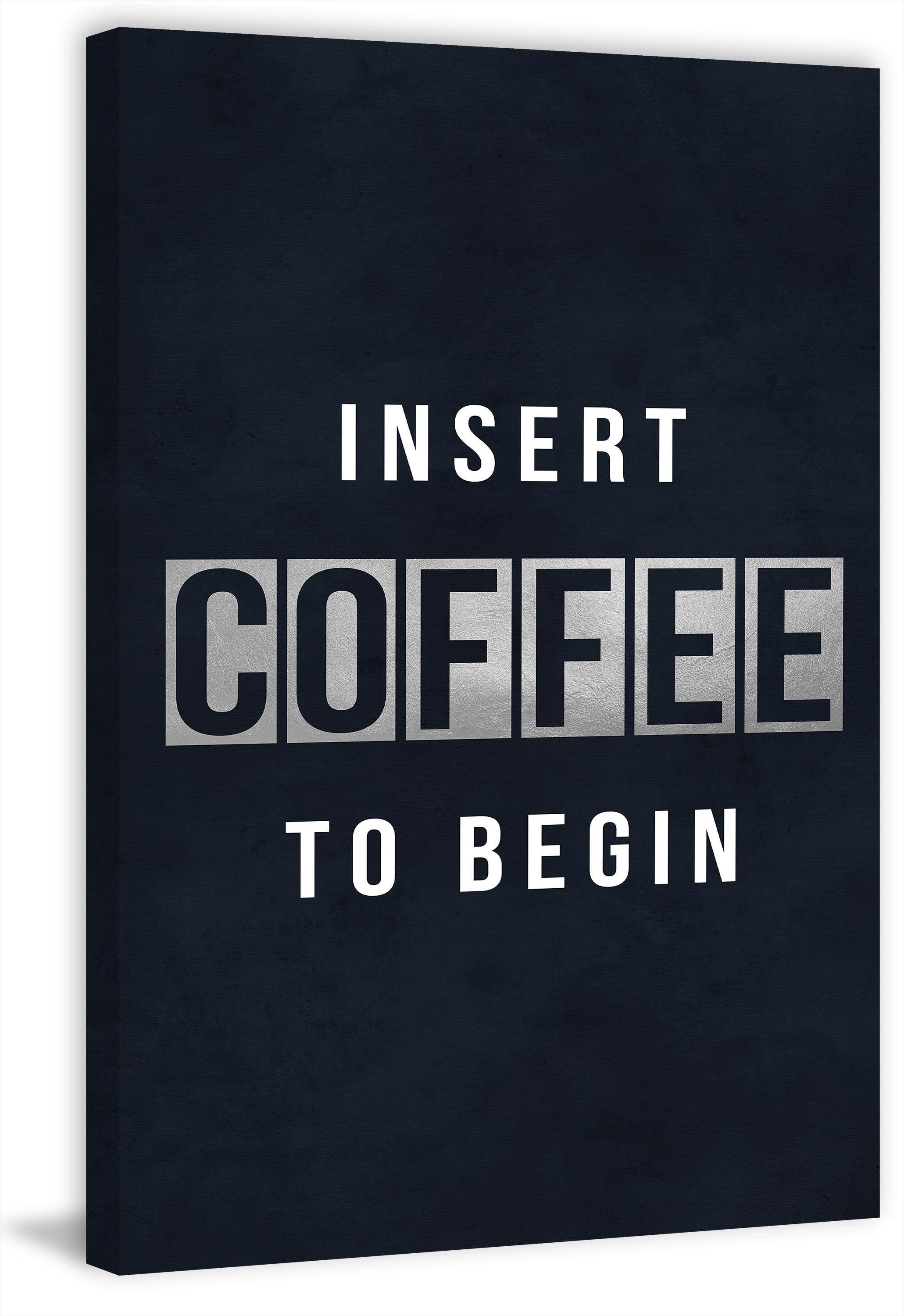 Insert Coffee Painting Print on Wrapped Canvas