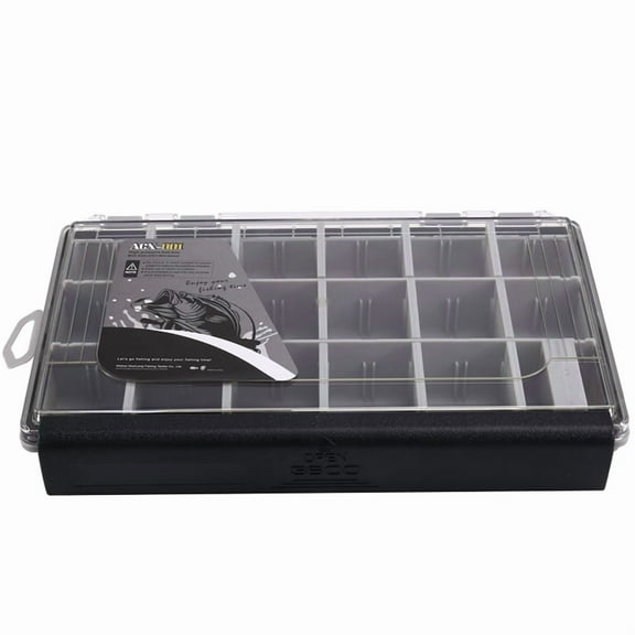 Insert Fishing Accessories Box Waterproof Fishing Box Large Capacity Fishing Accessories Fishing Tools Storage Box Small,1PCS x Fishing Storage Box,Black