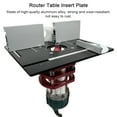 thumbnail image 1 of Insert Plate,Alloy Wood Flip Router Table Plate Auxiliary Tool Benches Plate Alloy Wood Flip Auxiliary Tool Table Plate Alloy Wood Flip Auxiliary Anrio Plate Siuke Router Laoshe Qahm, 1 of 6