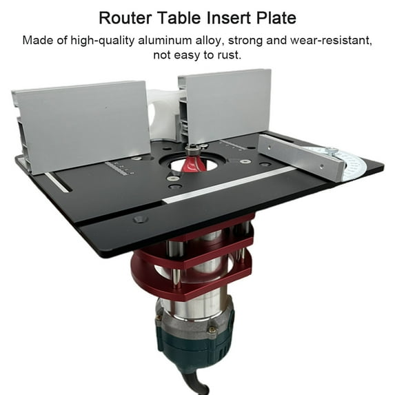 Insert Plate,Alloy Wood Flip Router Table Plate Auxiliary Tool Benches Plate Alloy Wood Flip Auxiliary Tool Table Plate Alloy Wood Flip Auxiliary Anrio Plate Siuke Router Laoshe Qahm