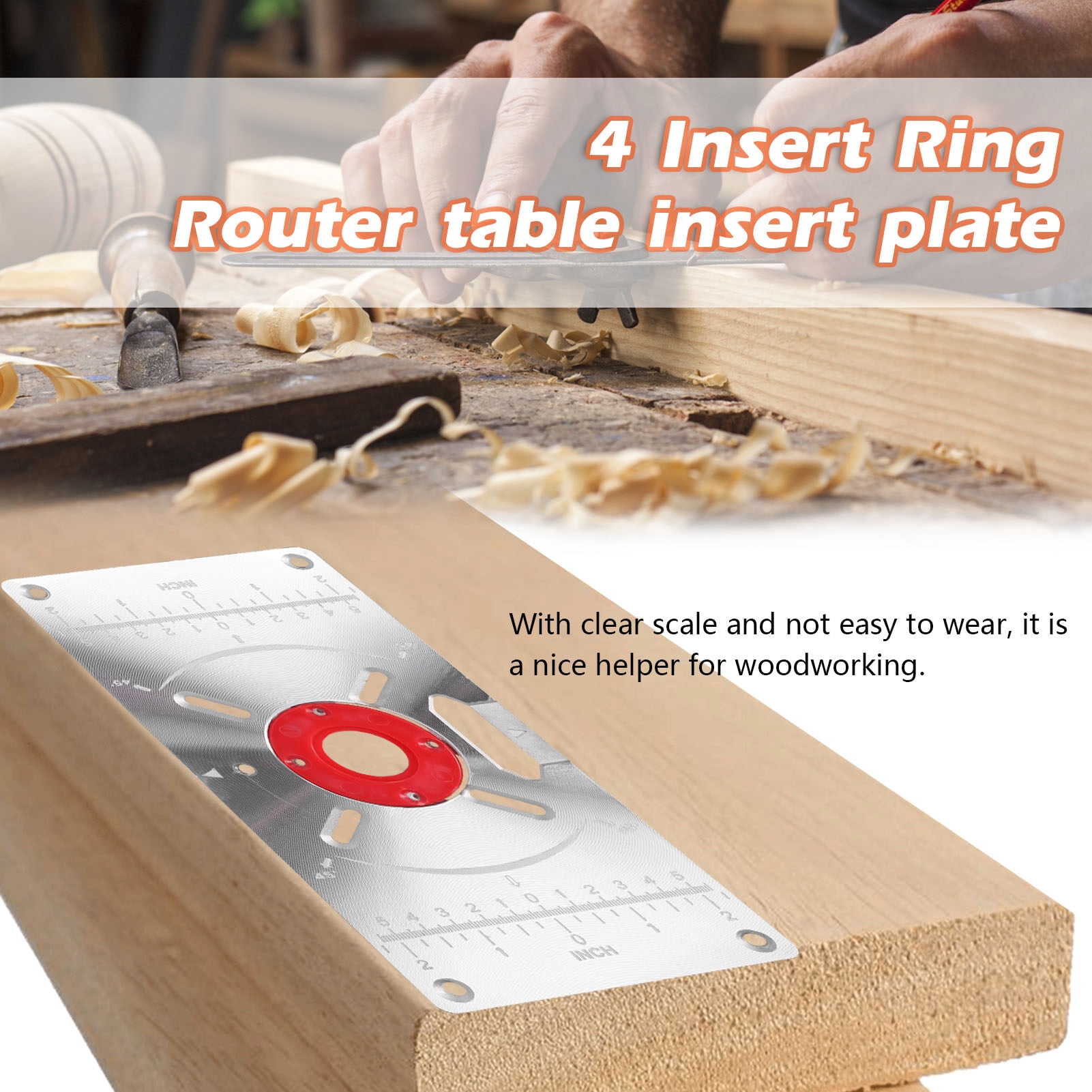 Insert Plate,Flip With 4 Router Table Plate Lsfyyds Router Plate ...