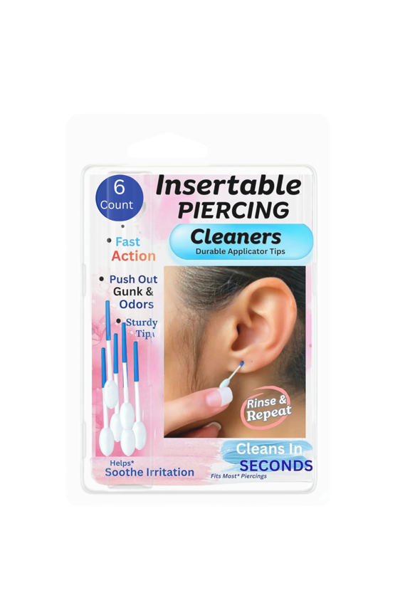 Insertable Piercing Applicators Sturdy Tips - 6 Count