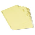 thumbnail image 1 of Universal UNV21871 11 in. x 8.5 in. 5-Tab Insertable Tab Index - Buff, Clear Tabs (6/Pack), 1 of 2
