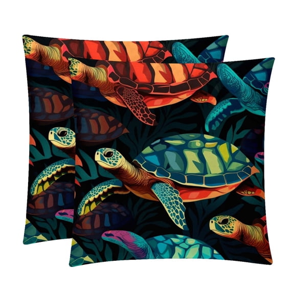 Inserts with Unique Patterns - Set of 2 Chair Pillow Covers - Available in 16x16, 18x18, 20x20 Inches for All Occasions