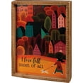 thumbnail image 1 of Inset Box Sign - I Love Fall Most Of All, 1 of 3