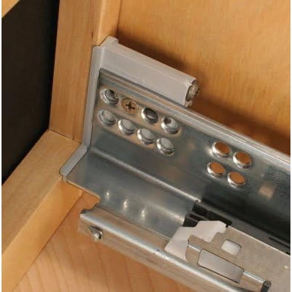 Inset Brackets for Undermount Slides, With Bottom Tab,