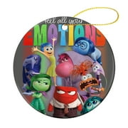 Inside Out 2 Feel All Your Emotions Christmas Ornaments,Christmas Tree Decorations,Christmas Tree Ornaments,Ceramics Hanging Ornaments for Christmas Tree,Christmas Decor Indoors Home Party