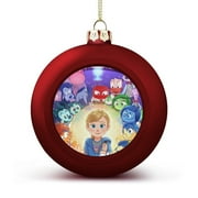 Inside Out 2 Feel All Your Emotions Christmas Tree Decorations,Christmas Ornaments,Christmas Tree Ornaments,Christmas Ball Hanging Ornaments for Home Decor Indoors Holiday Party