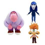 Inside Out 2 Plush Toy, Cartoon Anime Figure Anxiety, Ennui, Embarrassment Stuffed Plush Toys, Soft & Huggable Inside Out 2 Plushies Dolls Birthday Christmas Gifts for Kids and Adults