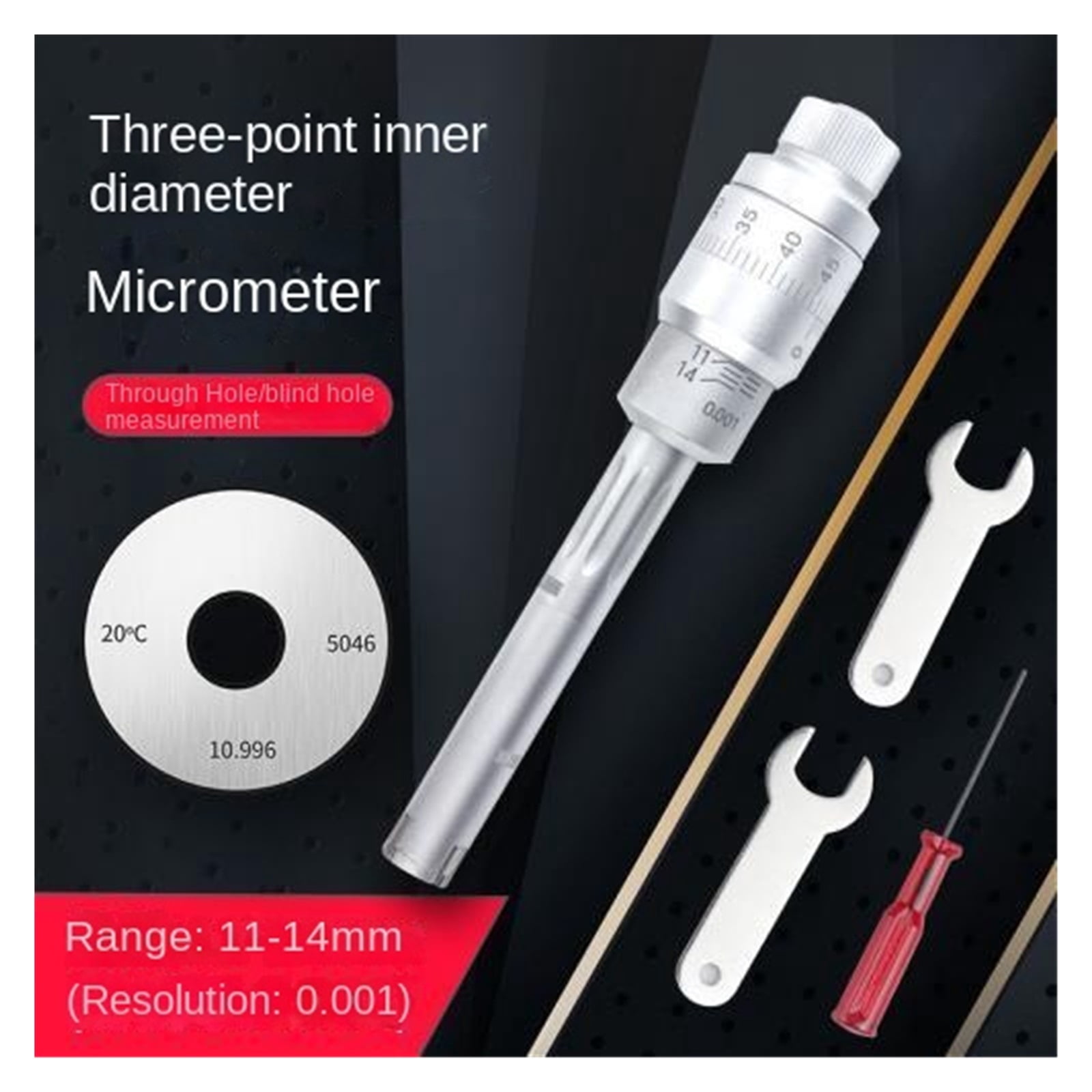 Inside Diameter Micrometer For Inner Diameter Measurement - Accuracy 0 ...