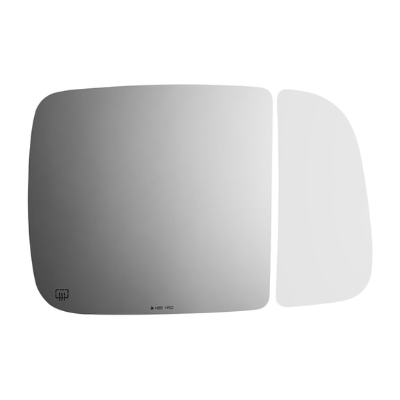 Inside Flat passenger Side Replacement Mirror Glass for 2013-2018 RAM 1500 W/O Baking Plate