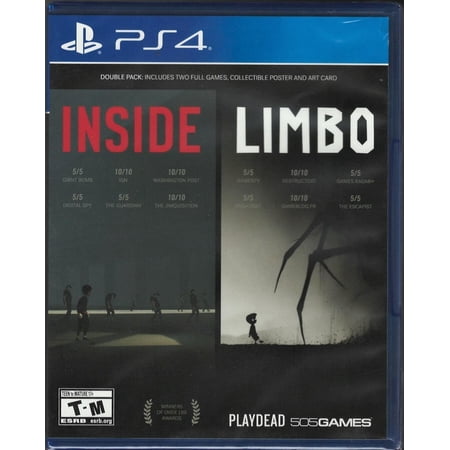 Inside Limbo Double Pack PS4 (Brand New Factory Sealed US Version) PlayStation 4-812872019307