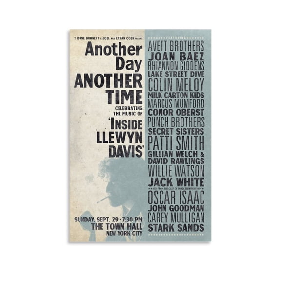 Inside Llewyn Davis Classic Movie Poster Artworks Canvas Poster Room Aesthetic Wall Art Prints Home Modern Decor Gifts 12x18inch(30x45cm)