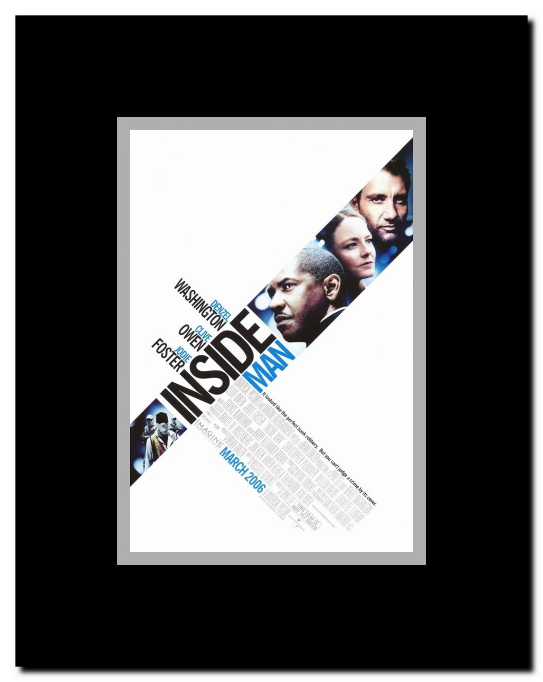 Inside Man Framed Movie Poster