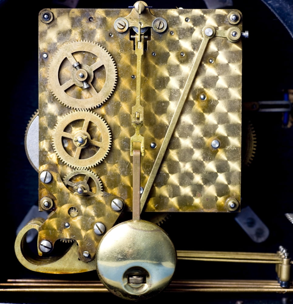 Inside Of A Clock Canvas Art - John Short Design Pics (24 x 24)
