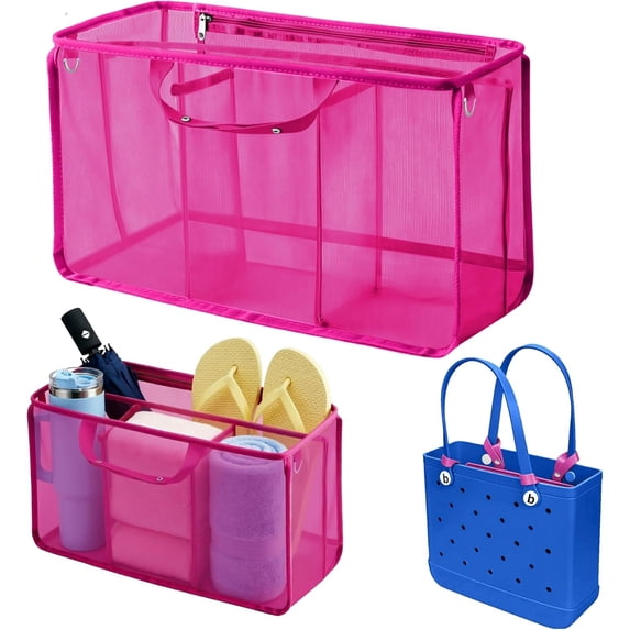 PADUKU Organizer Inserts for Bogg Bag Accessories - Lightweight Mesh Divider Pouch for Easy Organization, Perfect for the Medium Bogg Bags and Beach Totes