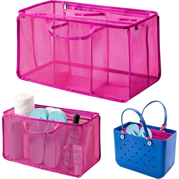 PADUKU Organizer Inserts for Bogg Bag Accessories - Lightweight Mesh Divider Pouch for Easy Organization, Perfect for the X Large Bogg Bags and Beach Totes