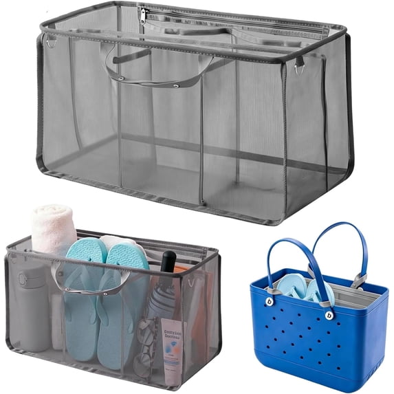 PADUKU Organizer Inserts for Bogg Bag Accessories - Lightweight Mesh Divider Pouch for Easy Organization, Perfect for the X Large Bogg Bags and Beach Totes