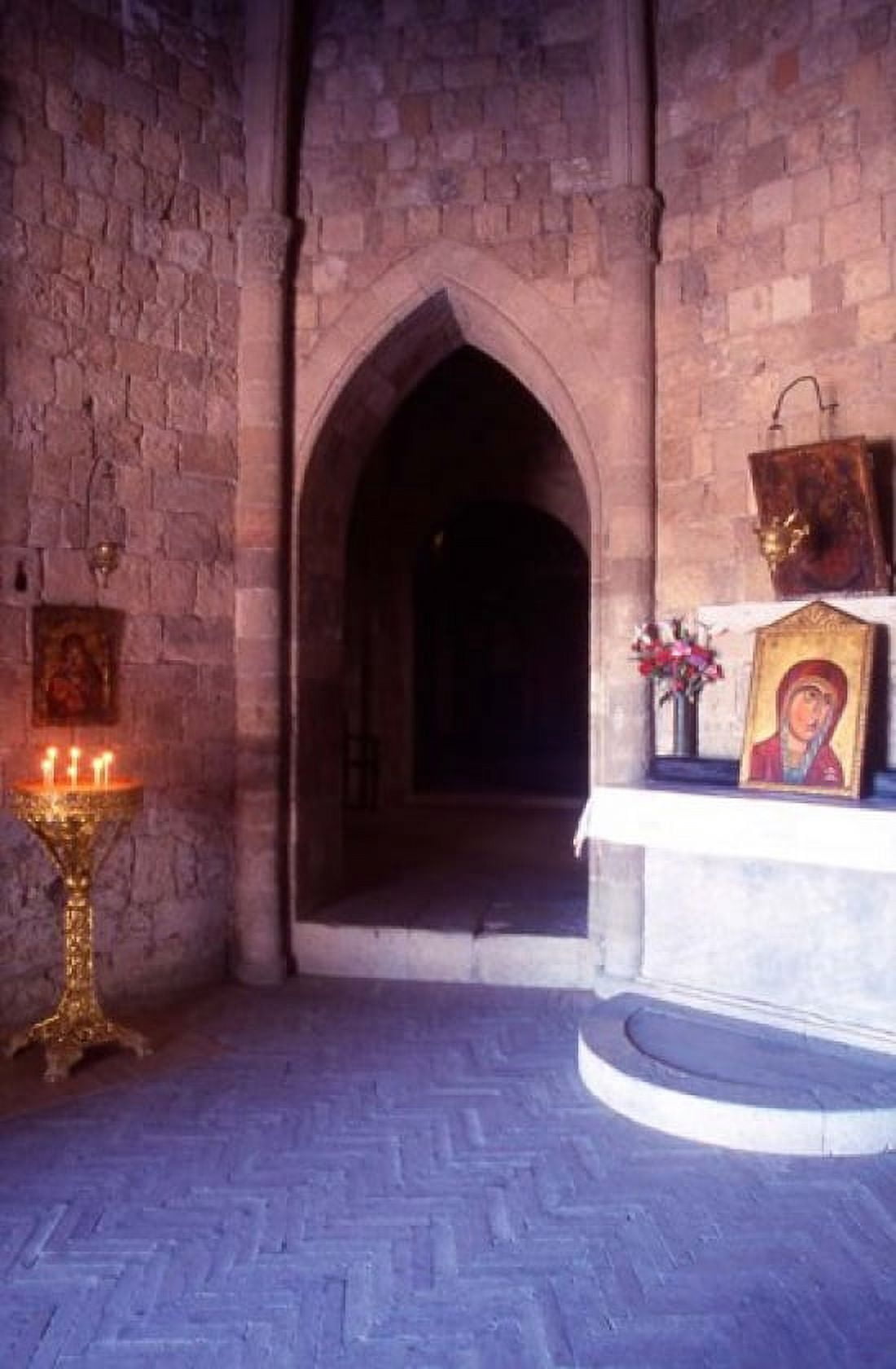 Inside Our Lady of Filerimos Church Rhodes Dodecanese Islands Greece Canvas Art - Steve Outram DanitaDelimont (25 x 38)