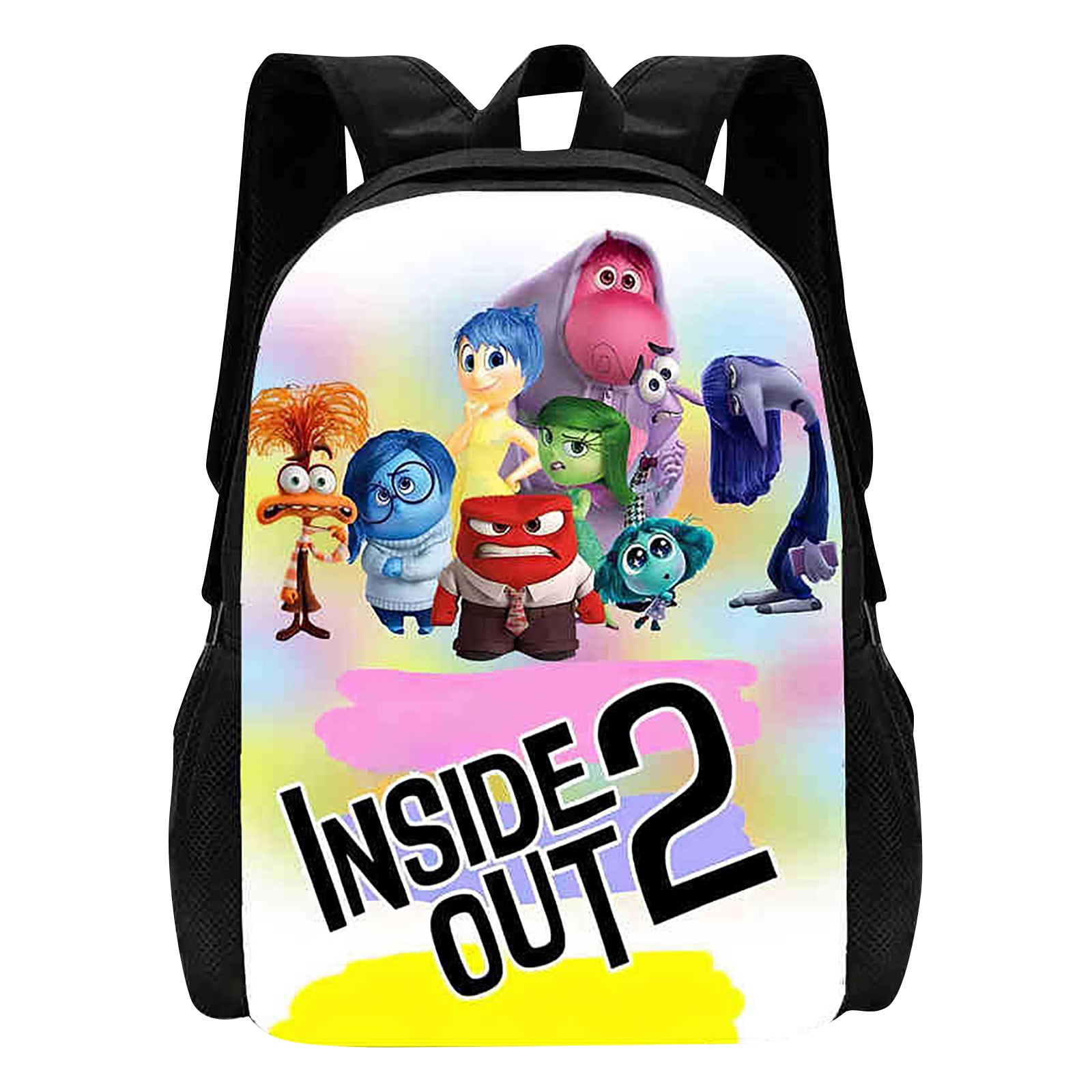 Inside Out 2 Backpack School Supplies, Double Zipper Design School ...