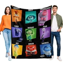 Inside Out 2 Blanket for Kids, Soft Warm Flannel Throw Blanket for Boys Girls, 30x40 Inch Small Blanket for Sofa Couch Gifts Home Decor