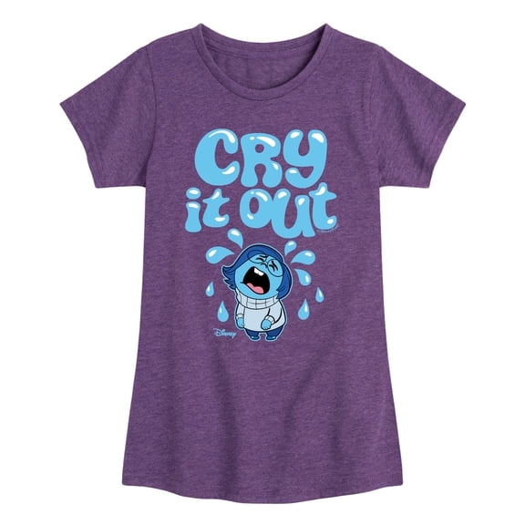 Inside Out 2 - Cry It Out - Girls Fitted Short Sleeve T-Shirt