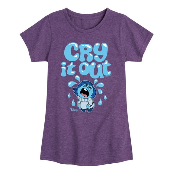 Inside Out 2 - Cry It Out - Girls Fitted Short Sleeve T-Shirt