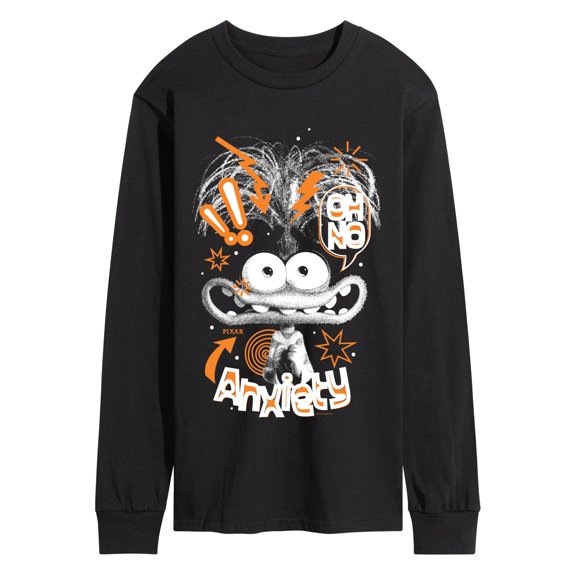 Inside Out 2 - Doodle Portrait  - Men's Long Sleeve Graphic T-Shirt