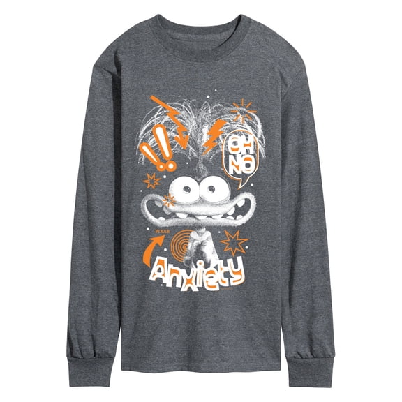 Inside Out 2 - Doodle Portrait - Men's Long Sleeve Graphic T-Shirt