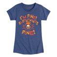 thumbnail image 1 of Inside Out 2 - Anxiety I'm Fine Everything's Fine Fitted Short Sleeve Graphic T-Shirt, 1 of 4