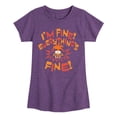 thumbnail image 1 of Inside Out 2 - Everythings Fine - Girls Fitted Short Sleeve T-Shirt, 1 of 4
