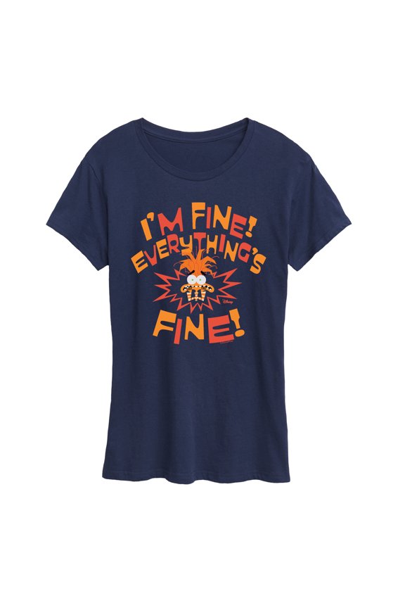 - Everythings Fine - Women's Short Sleeve Graphic T-Shirt