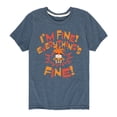 thumbnail image 1 of Inside Out 2 - Everythings Fine - Youth And Toddler Short Sleeve T-Shirt, 1 of 4