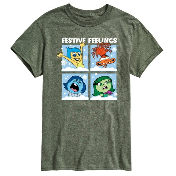 Inside Out 2 - Festive Feelings Grid - Men's Short Sleeve Graphic T-Shirt