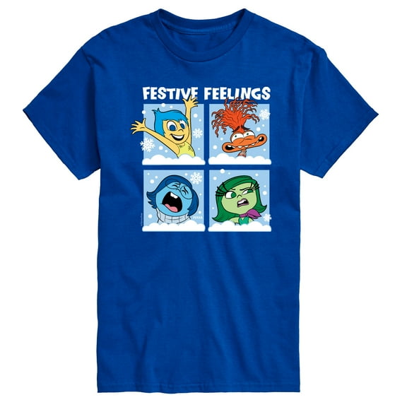 Inside Out 2 - Festive Feelings Grid  - Men's Short Sleeve Graphic T-Shirt
