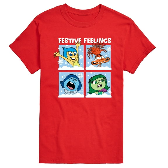 Inside Out 2 - Festive Feelings Grid  - Men's Short Sleeve Graphic T-Shirt