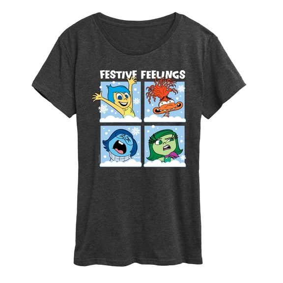 Inside Out 2 - Festive Feelings Grid  - Women's Short Sleeve Graphic T-Shirt