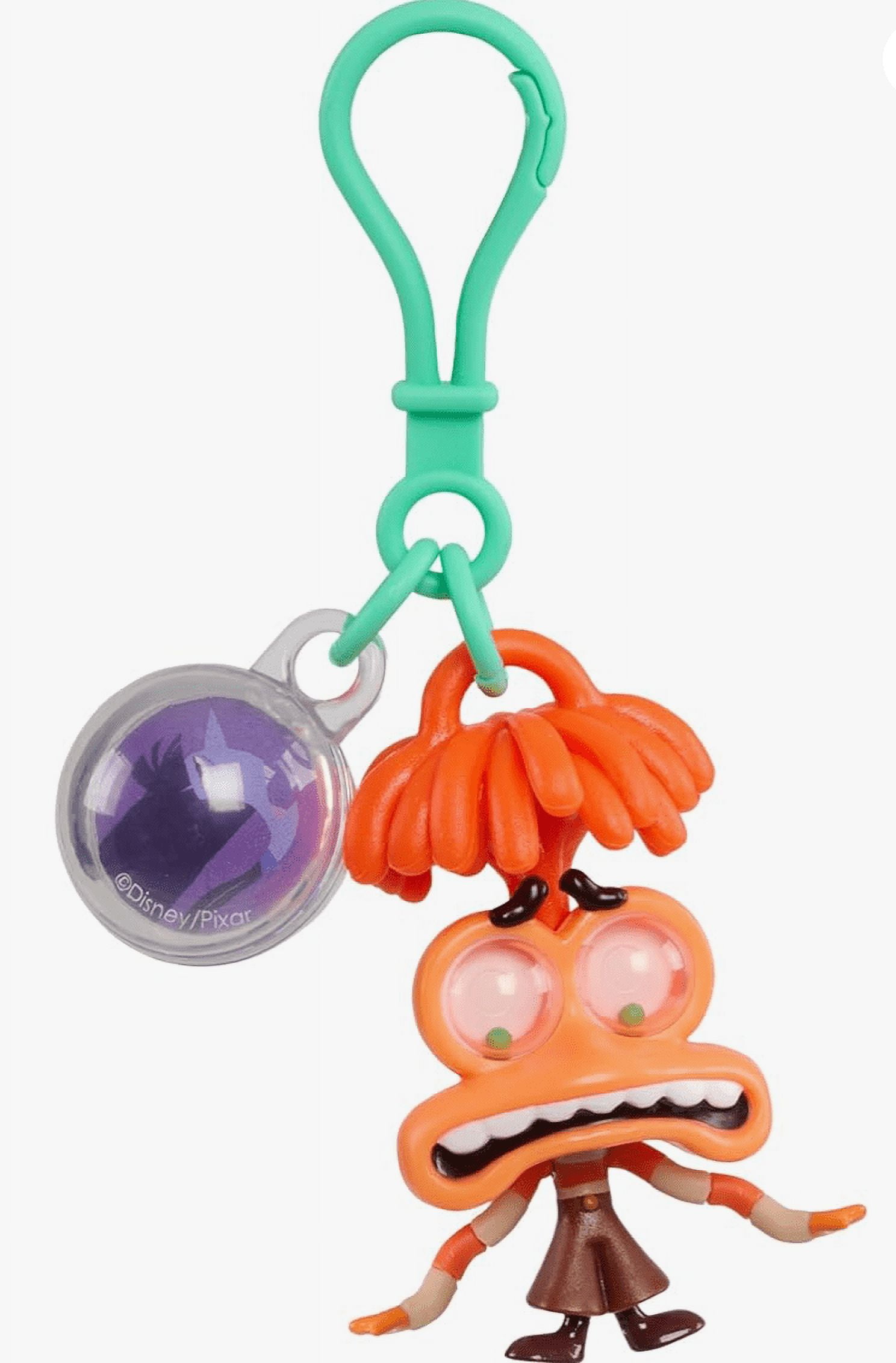 Inside Out 2 Anxiety Orange and Brown Fidget Keychain