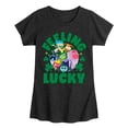 thumbnail image 1 of Inside Out 2 - Inside Out Feeling Lucky  - Girls Fitted Short Sleeve Graphic T-Shirt, 1 of 5