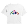 thumbnail image 1 of Inside Out 2 - Joy And Friends - Juniors Cropped Short Sleeve Graphic T-Shirt, 1 of 4