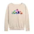 thumbnail image 1 of Inside Out 2 - Joy And Friends - Women's French Terry Long Sleeve Pullover, 1 of 4