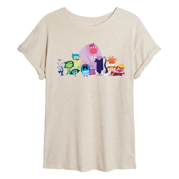 Inside Out 2 - Joy And Friends - Womens Oversized Graphic T-Shirt