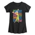 thumbnail image 1 of Inside Out 2 - Joy Positive Words - Girls Fitted Short Sleeve T-Shirt, 1 of 4
