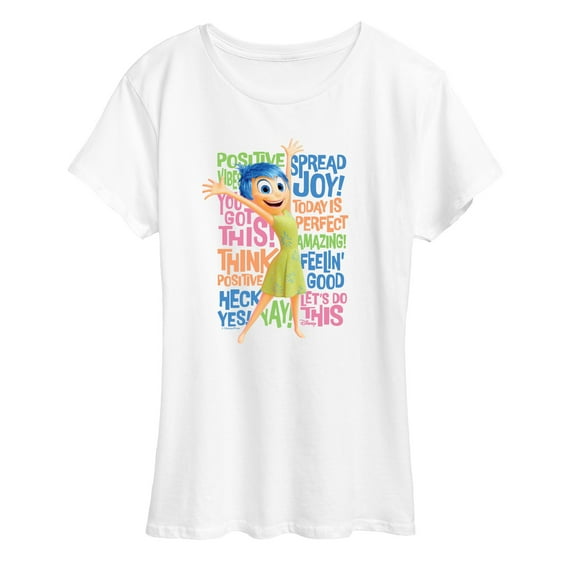 Inside Out 2 - Joy Positive Words - Women's Short Sleeve Graphic T-Shirt
