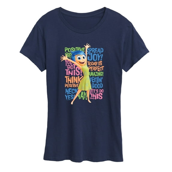 Inside Out 2 - Joy Positive Words - Women's Short Sleeve Graphic T-Shirt