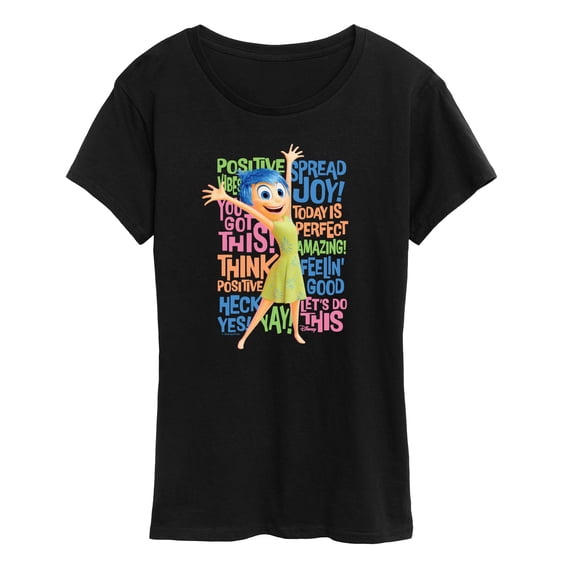 Inside Out 2 - Joy Positive Words - Women's Short Sleeve Graphic T-Shirt